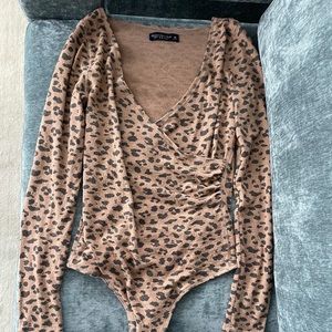 Women’s Abercrombie and Fitch Body Suit, Size Medium, Cheetah print